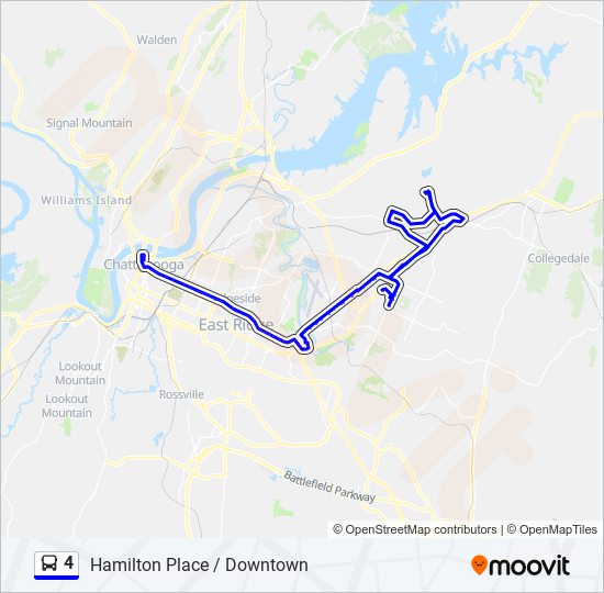 4 bus Line Map