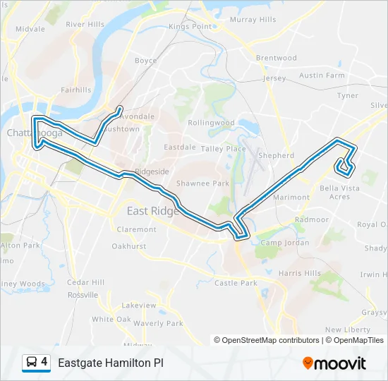 4 Bus Line Map