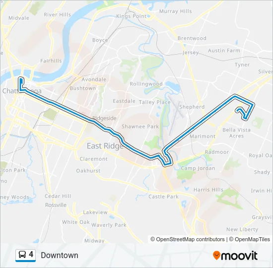 4 Bus Line Map
