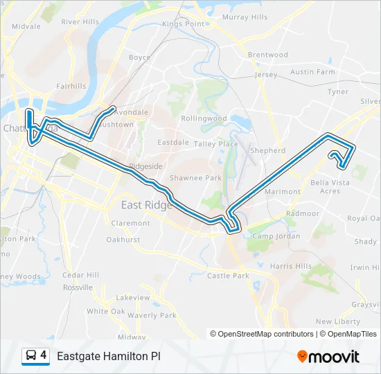 4 Bus Line Map