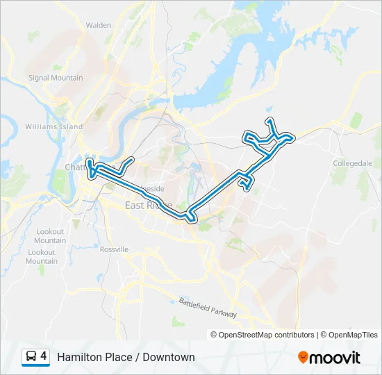 4 Bus Line Map
