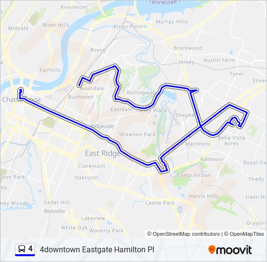 4 bus Line Map