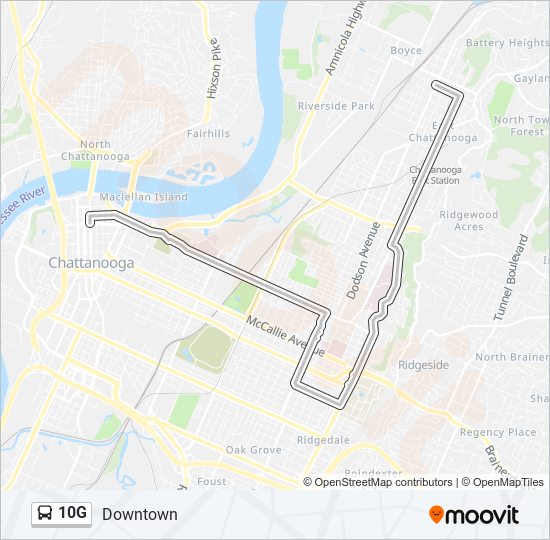 10G bus Line Map