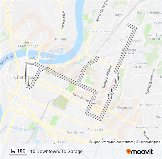 10G bus Line Map