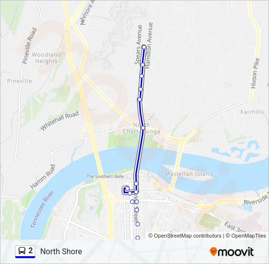 2 Bus Line Map