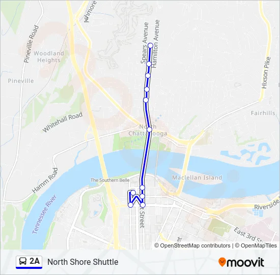 2A Bus Line Map