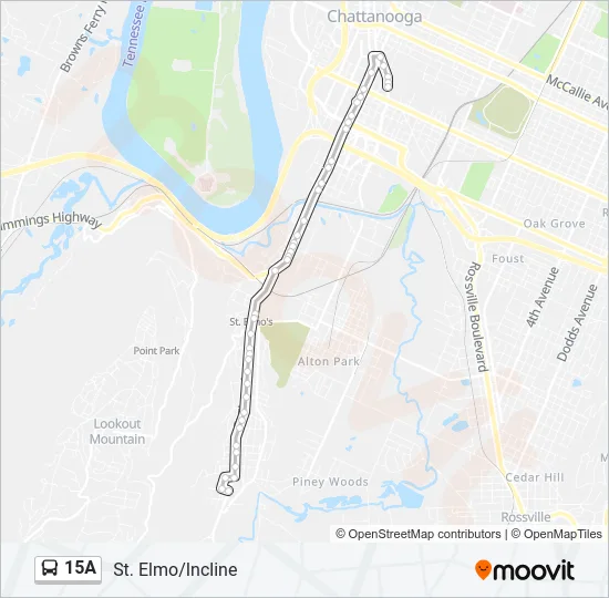 15A Bus Line Map