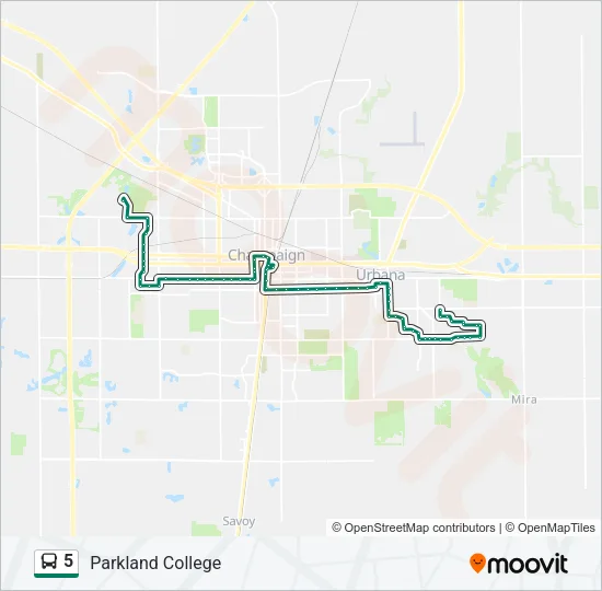 5 Bus Line Map