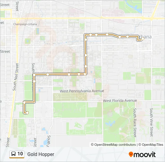 10 Bus Line Map