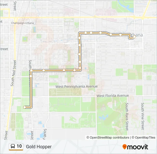 10 Bus Line Map