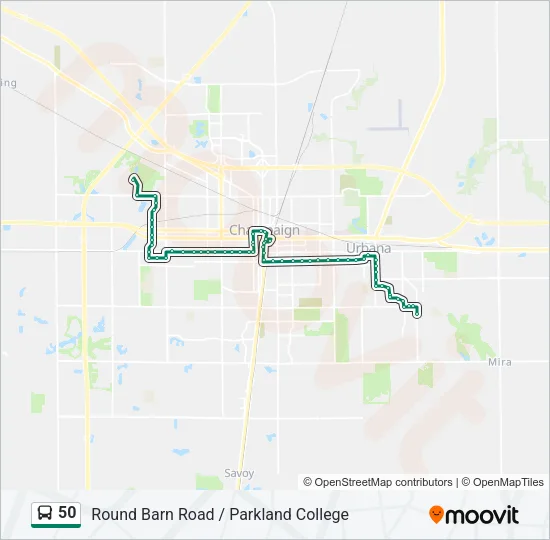 50 Bus Line Map