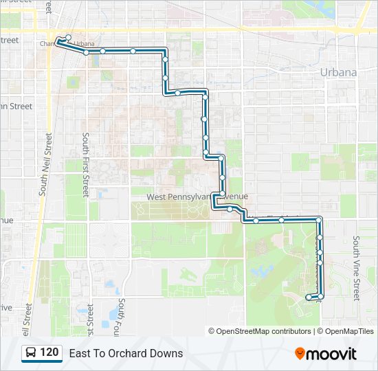 120 Bus Line Map
