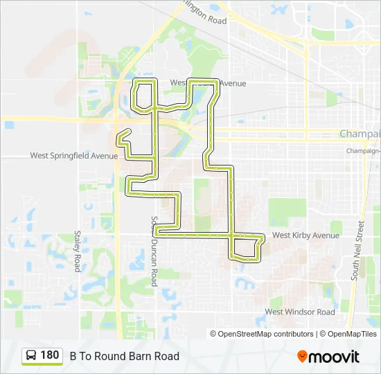 180 Bus Line Map