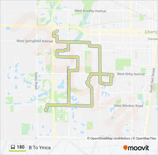 180 Bus Line Map