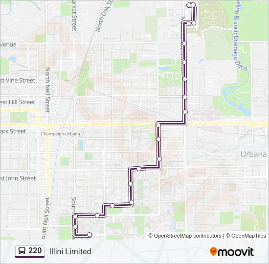 220 Bus Line Map