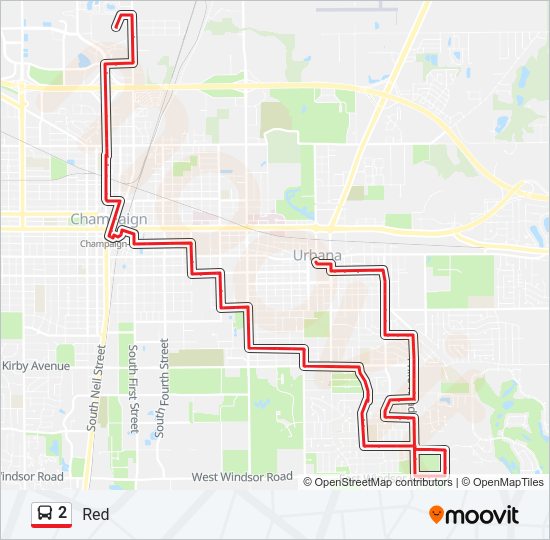 2 Bus Line Map