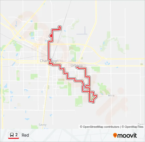 2 Bus Line Map