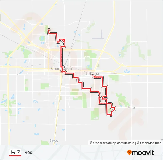 2 Bus Line Map