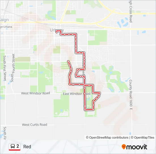 2 Bus Line Map