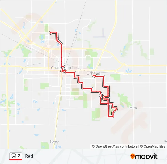 2 Bus Line Map