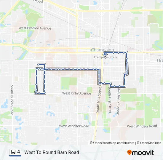 4 Bus Line Map