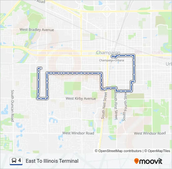 4 Bus Line Map