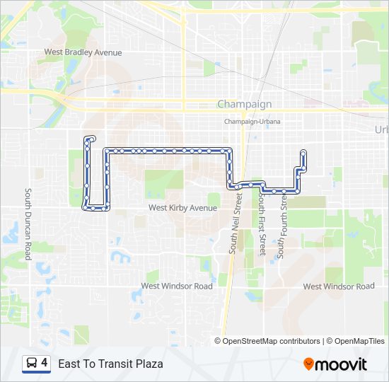 4 Bus Line Map