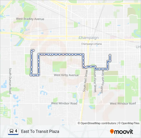 4 Bus Line Map