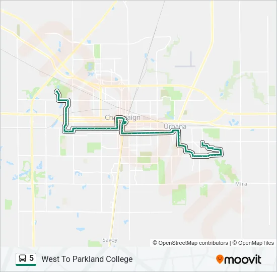 5 Bus Line Map