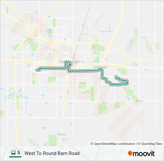 5 Bus Line Map