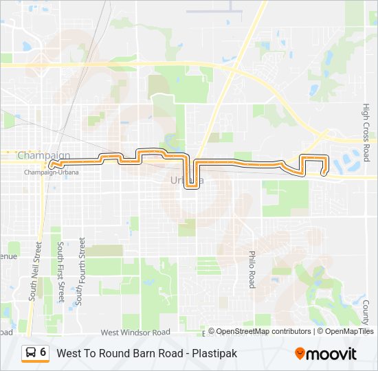 6 Bus Line Map