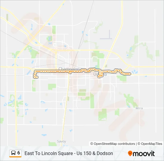 6 Bus Line Map
