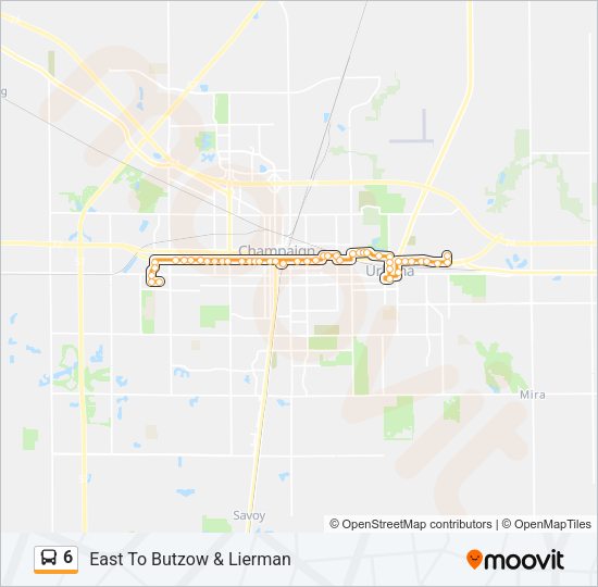 6 Bus Line Map