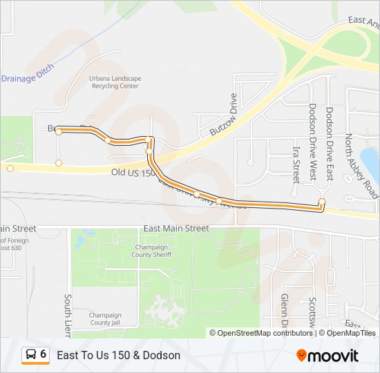 6 Bus Line Map