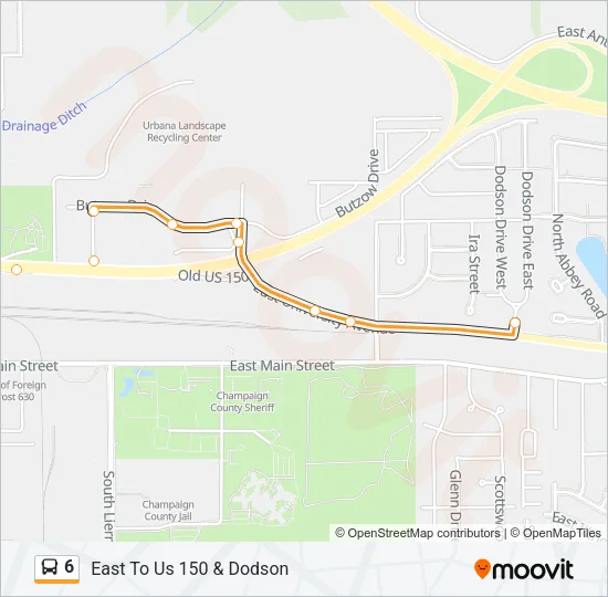 6 Bus Line Map