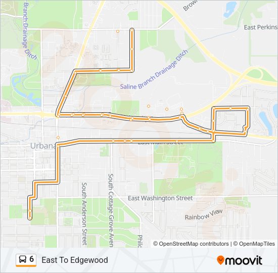 6 Bus Line Map
