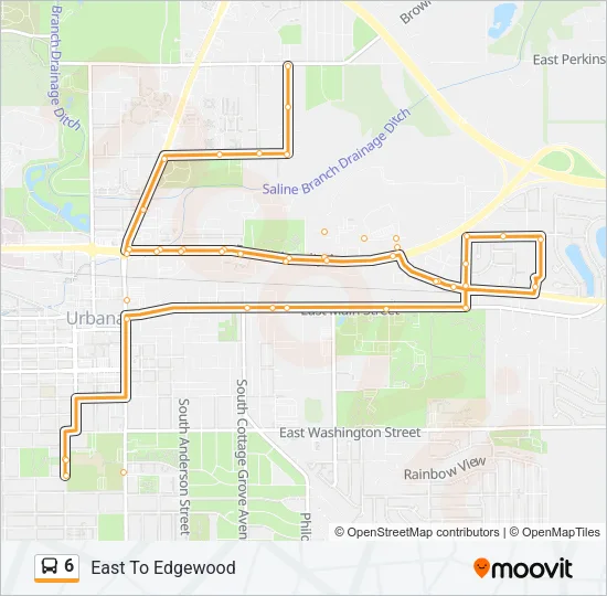 6 Bus Line Map