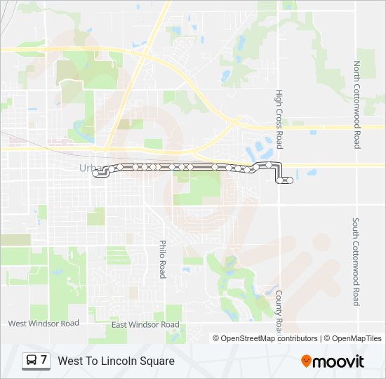 7 Bus Line Map