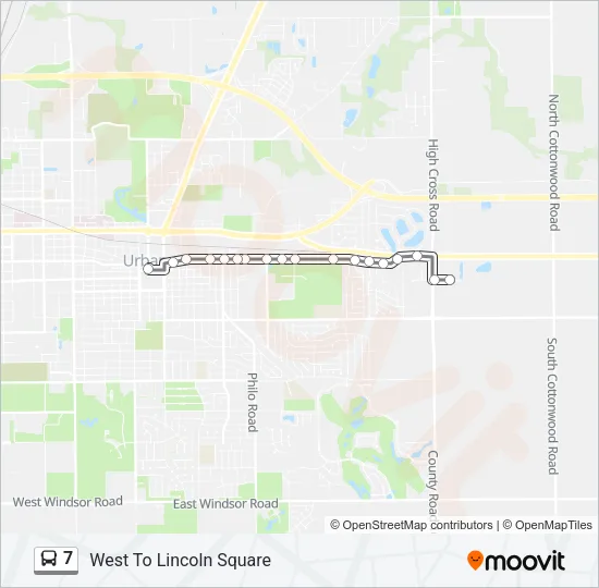 7 Bus Line Map