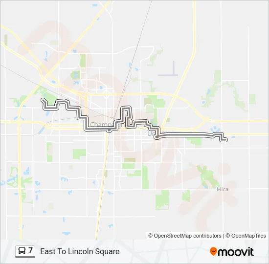 7 Bus Line Map