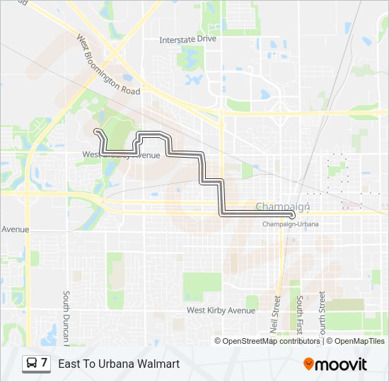 7 Bus Line Map
