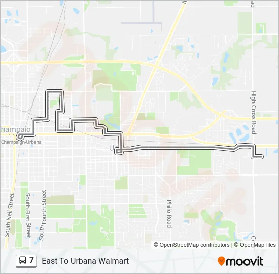 7 Bus Line Map