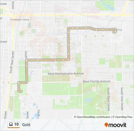 10 Bus Line Map