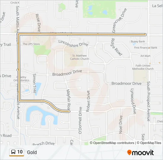 10 Bus Line Map