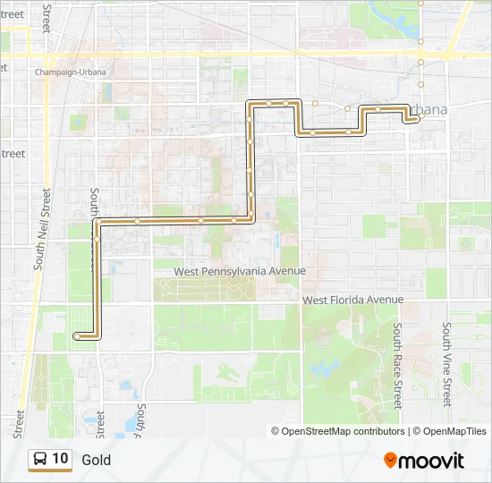 10 Bus Line Map