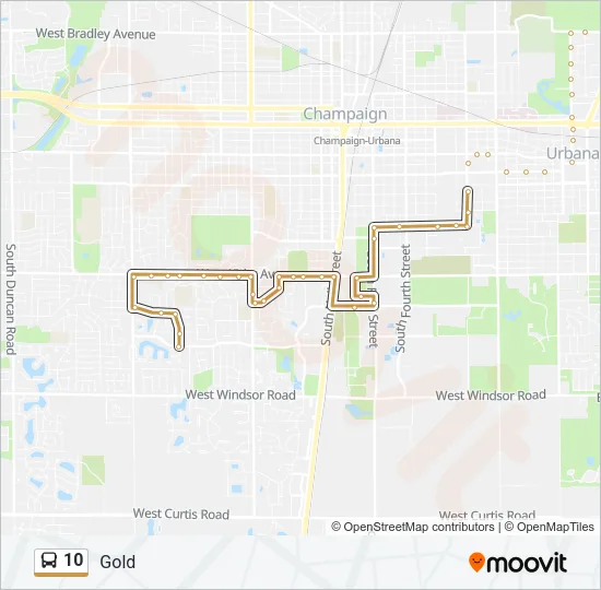 10 Bus Line Map