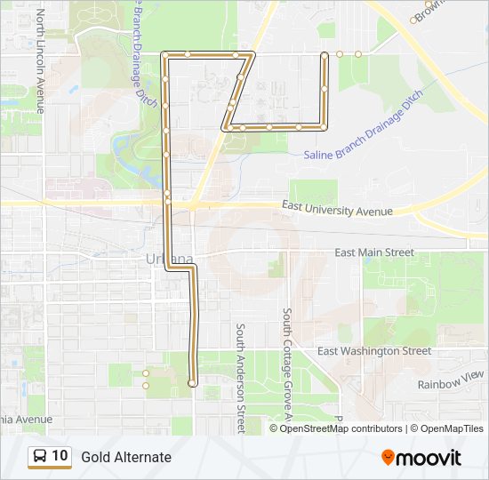 10 Bus Line Map