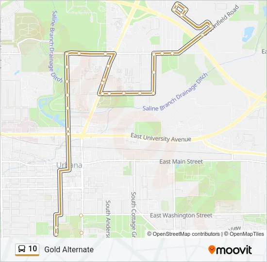 10 Bus Line Map