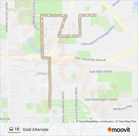 10 Bus Line Map