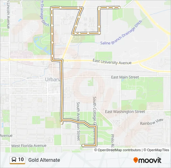 10 Bus Line Map